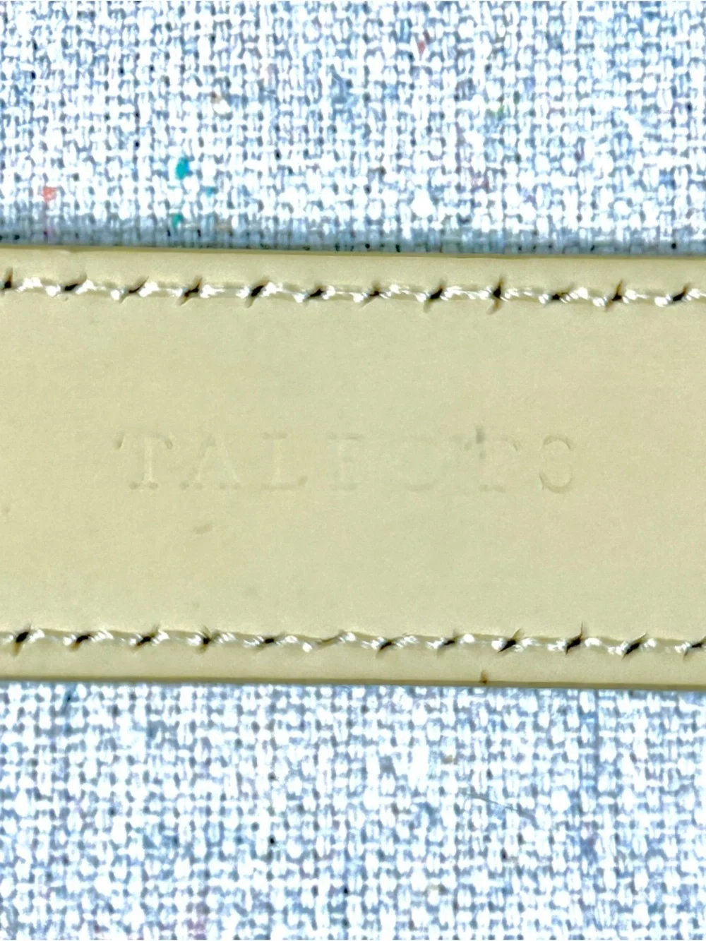 Talbots Women’s Size 1X Gold Metallic Leather Belt